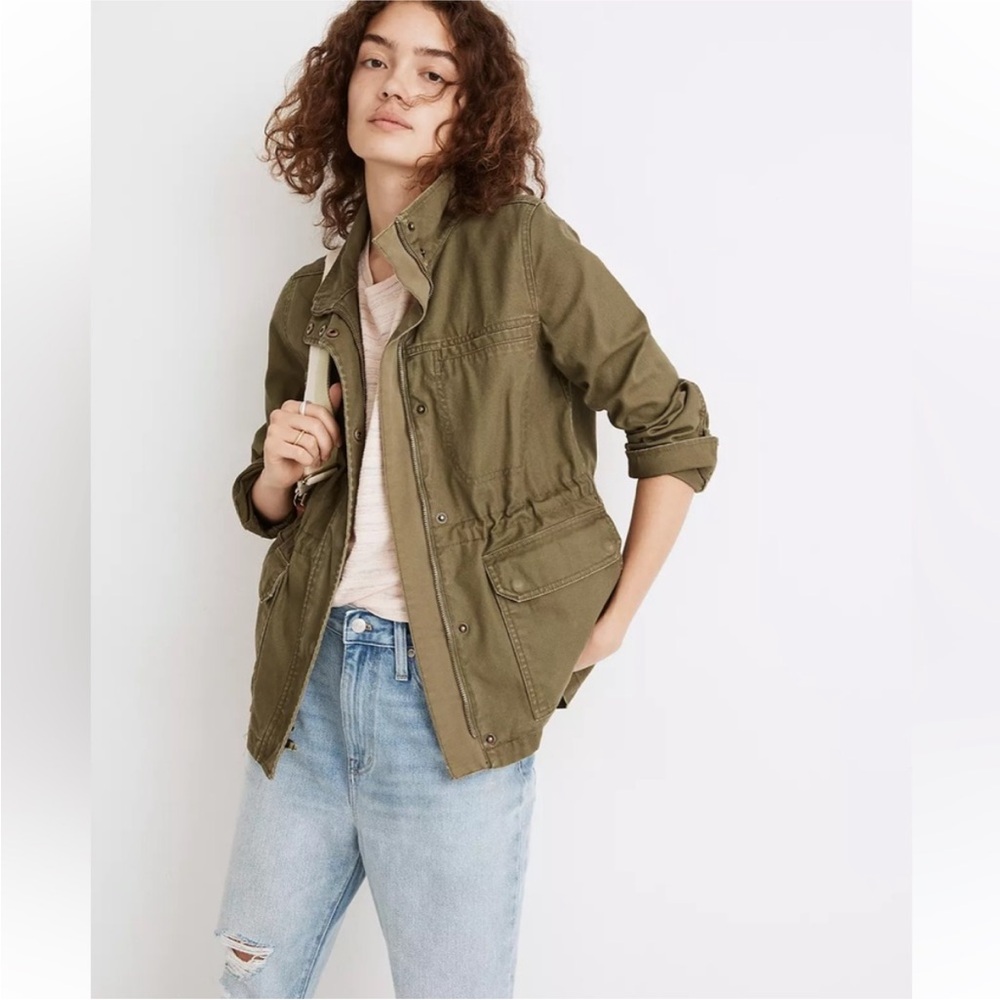 NWOT Madewell Military Dispatch Surplus Field Jacket in Olive / Forest Green - S